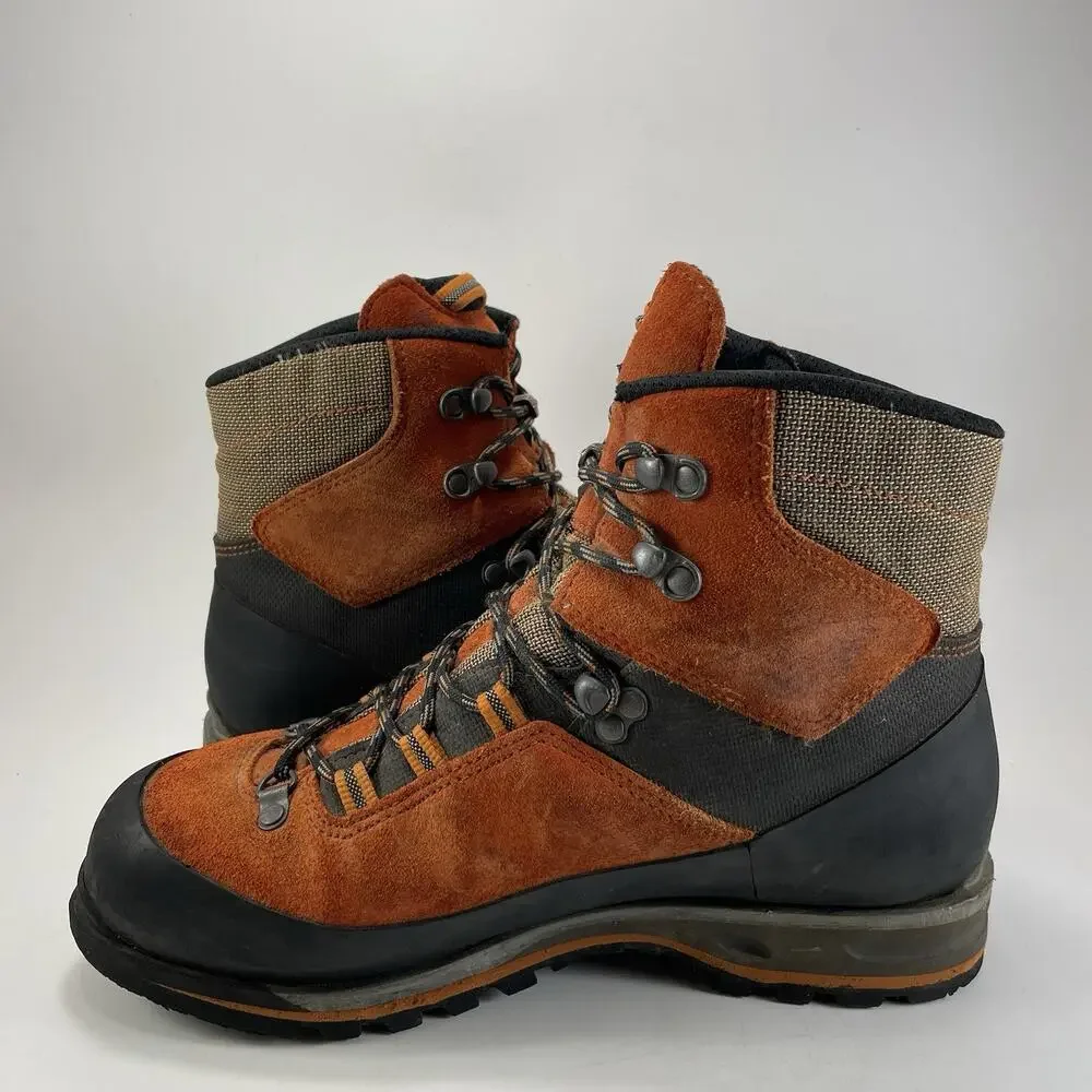 Lowa Cevedale Pro GTX Boots Mens Size 8/41 Orange Black Mountaineering Hiking